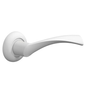Ручка на круглой розетке Bravo «A-423» W Белый  (пром.)