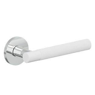 Ручка на круглой розетке Bravo AR-503 Chrome/SWhite (алюм.)