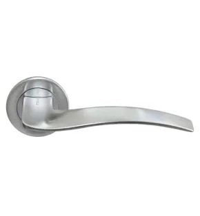 Ручка на круглой розетке Morelli WAVE NC-6 CSA матовый хром