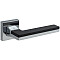 Ручка на квадратной розетке Bravo Z-999 C/SB Хром/МатЧерный (ЦАМ)