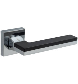 Ручка раздельная для межкомнатной двери «Bravo Z-999» МатЧерный/Хром