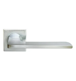 Ручка на квадратной розетке Morelli ROCK NC-8-S CSA матовый хром