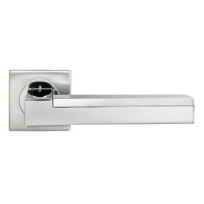 Ручка на квадратной розетке Morelli SLAND NC-1-S CSA/CRO  матовый хром/хром