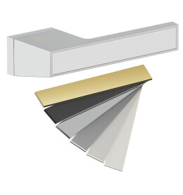 Ручка на прямоугольной розетке Bravo AS2-612 Chrome/7D