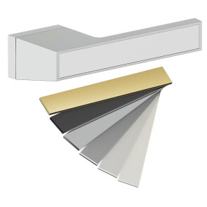 Ручка на прямоугольной розетке Bravo AS2-612 Chrome/7D