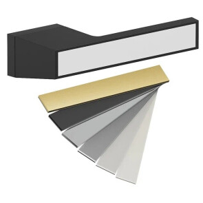 Ручка на прямоугольной розетке Bravo AS2-612 SBlack/7D