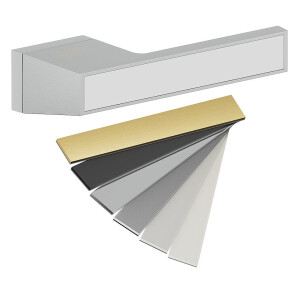 Ручка на прямоугольной розетке Bravo AS2-612 SChrome/7D