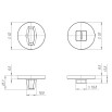 tumb 2 - Ручка поворотная BK6.R.SLR52 (BK6 SLR) CP-8 хром