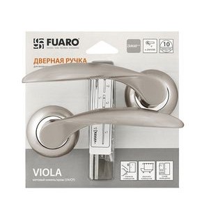Ручка раздельная VIOLA RM/HD SN/CP-3 матовый никель/хром