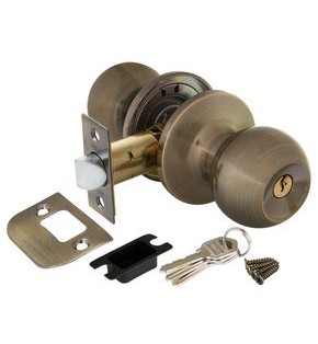 Ручка защелка DK672 AB-ET (6072 AB-E) (кл./фик.) бронза