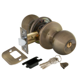 Ручка защелка DK672 AB-ET (6072 AB-E) (кл./фик.) бронза