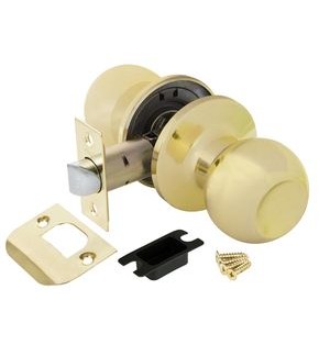 Ручка защелка DK672 PB-PS (6072 PB-P) (без фик.) золото
