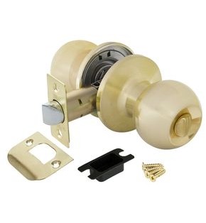 Ручка защелка DK672 SB-BK (6072 SB-B) (фик.) мат. золото