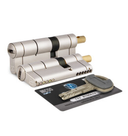 Цилиндровый механизм под вертушку C55F414101C5 (82 мм/36+10+36), МАТ.НИКЕЛЬ