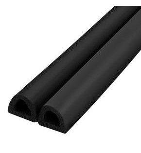 Уплотнитель самоклеящийся ADH/D-12x10 мм, черный 150 м.