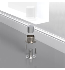 Упор дверной скрытый Stels TR Прозрачный