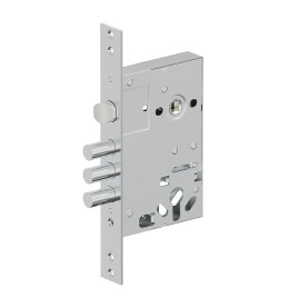 Замок для входной двери цилиндровый «Galeon 816» Chrome (5 ключей)