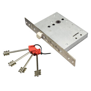 Замок для входной двери сувальдный «Border ЗВ G 9-6 Э» Хром