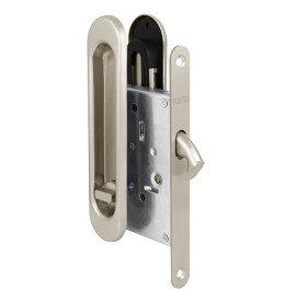 Защелка с ручками для раздвижных дверей SH.SL152.KIT011-BK (Soft LINE SL-011) SN-3 матовый никель