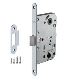 Защелка врезная PL96WC-50/BL AL (алюминий)