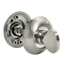 Завертка сантехническая Rucetti RAP WC SN/CP Белый никель/хром