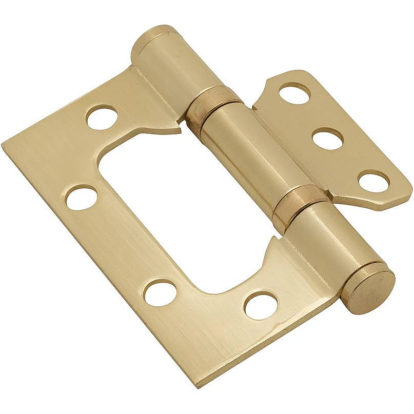 Петля без врезки стальная 2BB 75*63*2,5 GM МатЗолото (универс.)