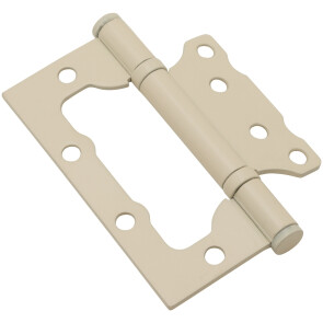 Петля без врезки стальная "Bravo F-4-2BB" Слоновая кость