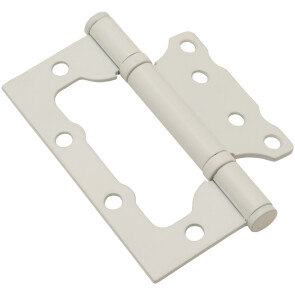 Петля без врезки стальная "Bravo F-4-2BB" Белый