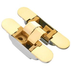 Петля скрытая «K1019 3D» Золото (универс., 20 кг)