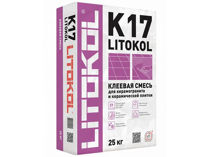 Клей для плитки и керамогранита LITOKOL K17 C1 (25 кг)