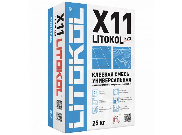 Клей для плитки и керамогранита LITOKOL X11 EVO (25 кг)