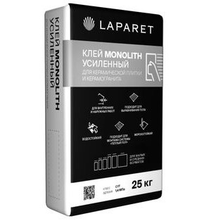 Плиточный клей LAPARET Monolith Усиленный