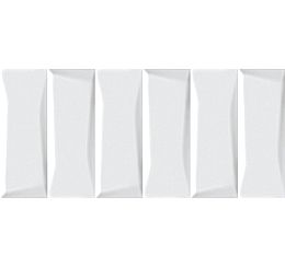 Evolution облицовочная плитка  рельеф кирпичи белый (EVG053) 20x44