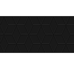 Tabu Плитка настенная чёрный рельеф 30х60