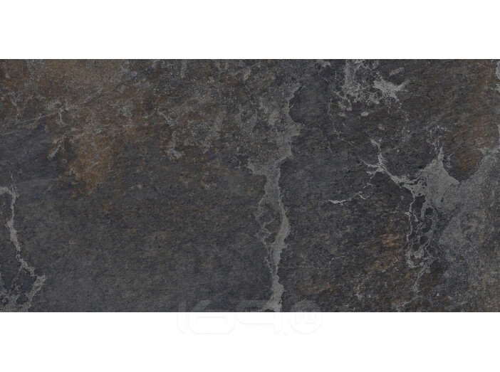 Блэйз Неро Керамогранит графитовый 60х120 матовый гравированный