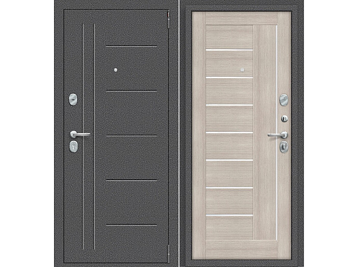 ДС Porta S-2 109/П29 Cappuccino Veralinga WP/Антик Серебро 205*88 Правая