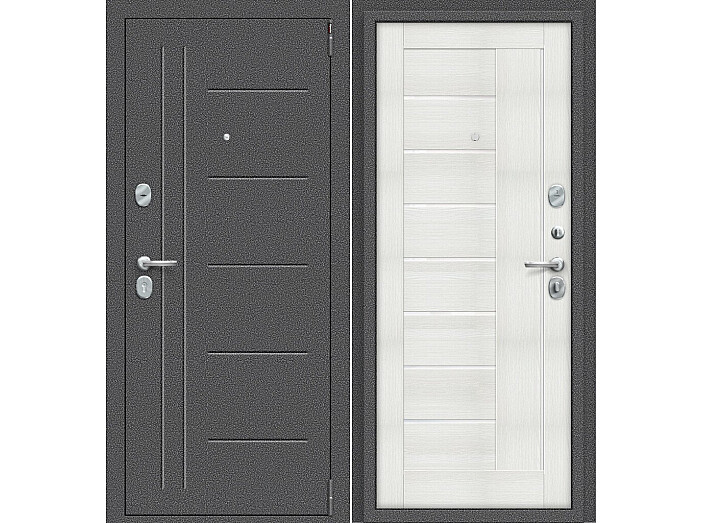 ДС Porta S-2 109/П29 Bianco Veralinga WW/Антик Серебро 205*98 Левая