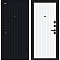 Дверь входная Граффити-32/SBlack Black Shell/White Pro, 2 замка, с ночной задвижкой