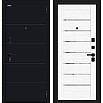 Дверь входная Прайд Total Black/Snow Melinga, 2 замка, с ночной задвижкой