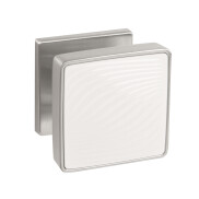 Ручка раздельная K.EST.Q52.GIPNOZ SSC/WH-16 сатинированный хром/белый