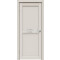 Дверь межкомнатная Concept-601 ПВХ, Лайт грей, остекленная, зеркало, царговая