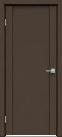 Дверь межкомнатная Бизнес класс-654 ПВХ Стипл темно-коричневый, без декора, глухая, без стекла, без кромки, царговая