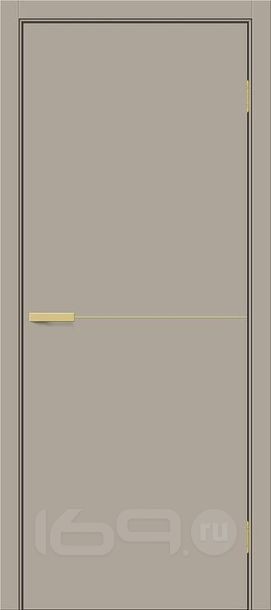 Дверь межкомнатная Браво-0.21.П (SG:P3) ПЭТ Clay Silk, глухая, каркасно-щитовая