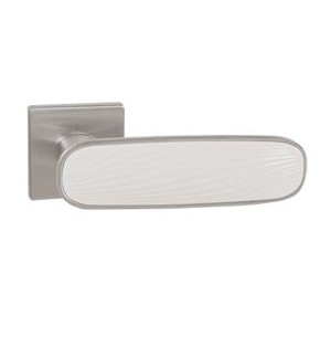 Ручка раздельная K.EST.Q52.SHADE SSC/WH-16 сатинированный хром/белый