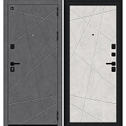 Дверь входная Граффити-5/Sblack Slate Art/Лунный камень, 2 замка