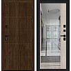 Дверь входная Глори/Sblack Pecan/Cappuccino Melinga, 2 замка