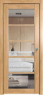 Дверь межкомнатная Future-605 ПВХ Дуб Винчестер светлый, без декора, остекленная, прозрачное, царговая