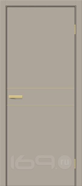 Дверь межкомнатная Браво-0.24.П (SG:P3) ПЭТ Clay Silk, глухая, каркасно-щитовая