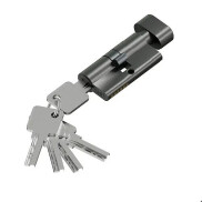 Цилиндр ключ/фиксатор Bravo FZZ-6.3S 56(28/28) SGraphite (алюм., 3 ключа)