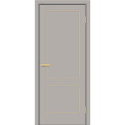 Дверь межкомнатная Браво-0.32Р.П (SG:P3) ПЭТ Grey Silk, глухая, без стекла, каркасно-щитовая